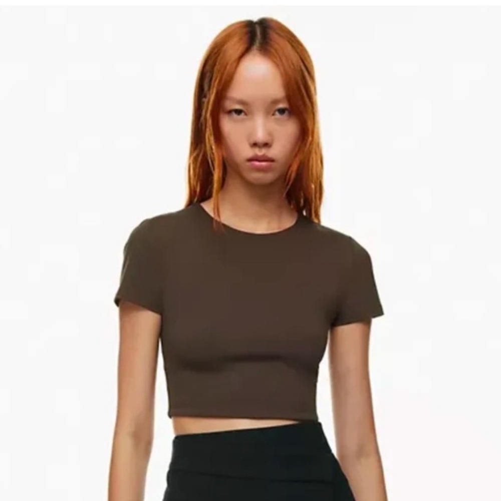 ARITZIA BABATON CROPPED CONTOUR TEE